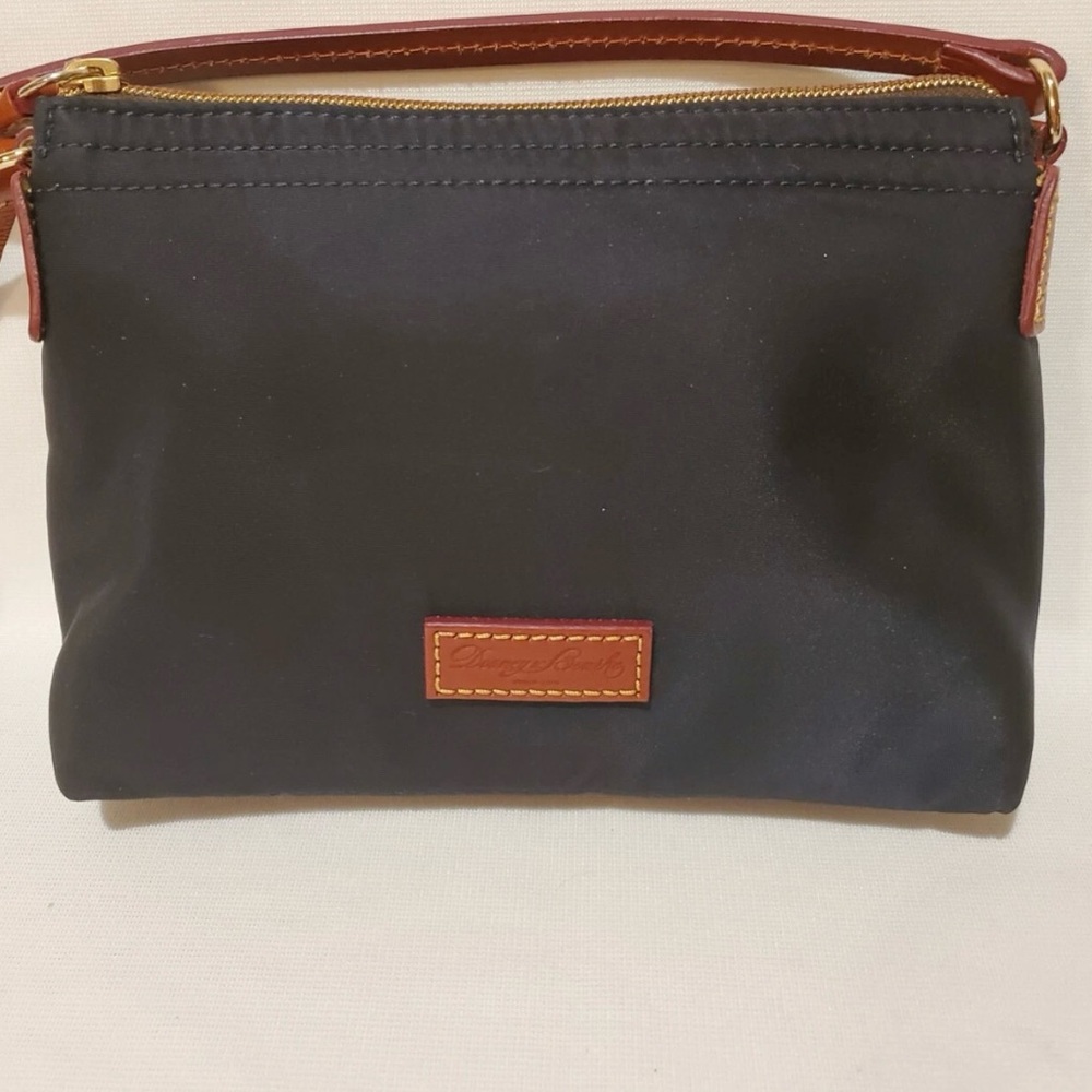 Dooney & Bourke Nylon Black and Brown Crossbody Bag - Picture 2 of 5
